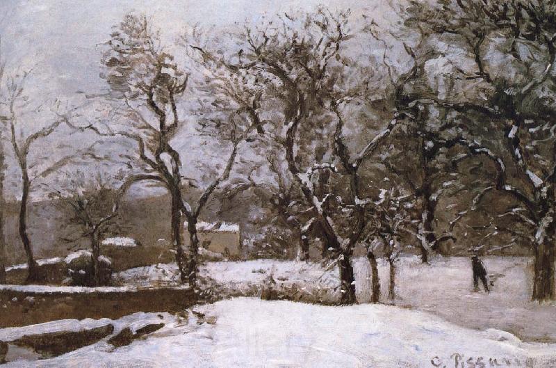 Camille Pissarro Belphegor Xi'an Snow France oil painting art
